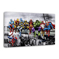 Superheroes Lunch Atop A Skyscraper Canvas Poster Wall Art Picture Prints Hanging Photo Gift Decor Home Posters Artworks 12x18inch(30x45cm)